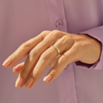 Solo Natural Diamond Slim | 14k Solid Gold Stacking Ring for Women | 2.80MM Classic Ring