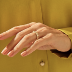 Unique Gear Shaped Moissanite Diamond Wedding Band in Solid Gold | 3.50MM Unisex Band