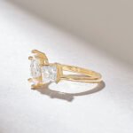 Toi Et Moi Moissanite Diamond Ring | Marquise & Princess Cut Engagement Anniversary Ring - Image 4