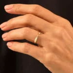 Minimalist Open Claw Ring | 14k Solid Gold Stackable Ring Enhancer - Image 3