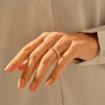 公主方莫桑鑽永恆 | 14k純金精緻結婚戒指 | 1.25克拉戒指